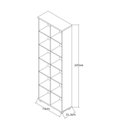 Ver imagem 4 de Estante de Livros 100% MDF 74CMX225CM 12 Nichos Preto