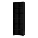 Ver imagem 3 de Estante de Livros 100% MDF 74CMX225CM 12 Nichos Preto