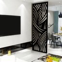 Ver imagem 1 de Painel Vazado Divisória Mdf Madagascar Preto - 0,60x2,60m