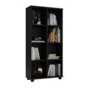 Ver imagem 2 de Estante de Livros 100% MDF 74CMX153CM 8 Nichos Preto
