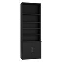 Ver mais imagens de Estante Multiuso para Livros 2 Portas 5 Prateleiras 100% MDF 223CMX78,5cm Preto