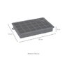 Forma de Gelo de Silicone 24 Cubos Preto - Weck - 2