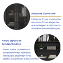 Ver imagem 6 de Estante de Livros 4 Portas 5 Prateleiras Yescasa Preto