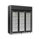 Ver imagem 3 de Expositor 3 Portas Preto GEAS3P 4 Prateleiras 220V Gelopar