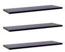Ver imagem 1 de Kit com 3 Prateleiras 80 X 10cm Suporte Invisivel Cor Preto