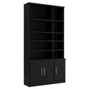 Ver imagem 5 de Estante Multiuso de Livros 2 Portas 100% MDF 223CMX117CM Preto