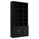Ver imagem 6 de Estante Multiuso de Livros 2 Portas 100% MDF 223CMX117CM Preto