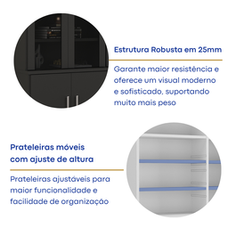Estante para Livros 8 Portas  - 7