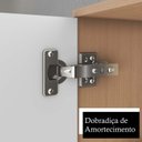 Ver imagem 5 de Conjunto de Banheiro Completo com Gabinete Suspenso Espelho e Cuba Quadrada Nice Marrom/Nogal/Noce Amendoa