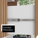 Ver imagem 4 de Conjunto de Banheiro Completo com Gabinete Suspenso Espelho e Cuba Quadrada Nice Marrom/Nogal/Noce Amendoa