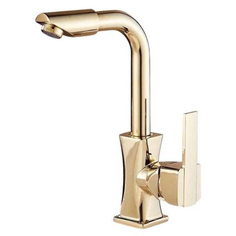 Torneira Luxo com Misturador Monocomando Dourada de Bancada Belcca TLM01D-Bl