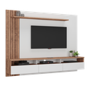 Ver imagem 2 de Painel Ripado para TV até 65 Polegadas 220CMX165CM 3 Gavetas BP Foscarini Branco