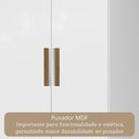 Ver imagem 5 de Guarda-roupa Casal Liberdade 6 Portas 2 Gavetas 100% Mdf Branco - Pnr Móveis