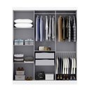 Ver imagem 2 de Guarda-roupa Casal Liberdade 6 Portas 2 Gavetas 100% Mdf Branco - Pnr Móveis