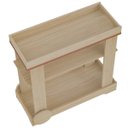 Ver imagem 4 de Carrinho Bar Aparador com Rodas Rosé - Naturale