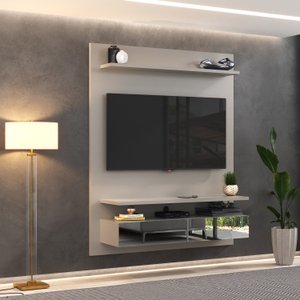 Painel para TV até 55 Polegadas 2 Gavetas Espelhadas Bp1060e 
