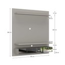 Ver imagem 4 de Painel para TV até 65 Polegadas 155CMX165CM 2 Gavetas Espelhadas BP1061E Foscarini Cinza