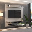 Ver imagem 1 de Painel para TV até 65 Polegadas 155CMX165CM 2 Gavetas Espelhadas BP1061E Foscarini Cinza