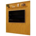 Ver imagem 1 de Painel Tv 75 Pol 223cm Suspenso Ripado Noah D04 Cedro - Mpozenato