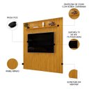 Ver imagem 3 de Painel Tv 75 Pol 223cm Suspenso Ripado Noah D04 Cedro - Mpozenato