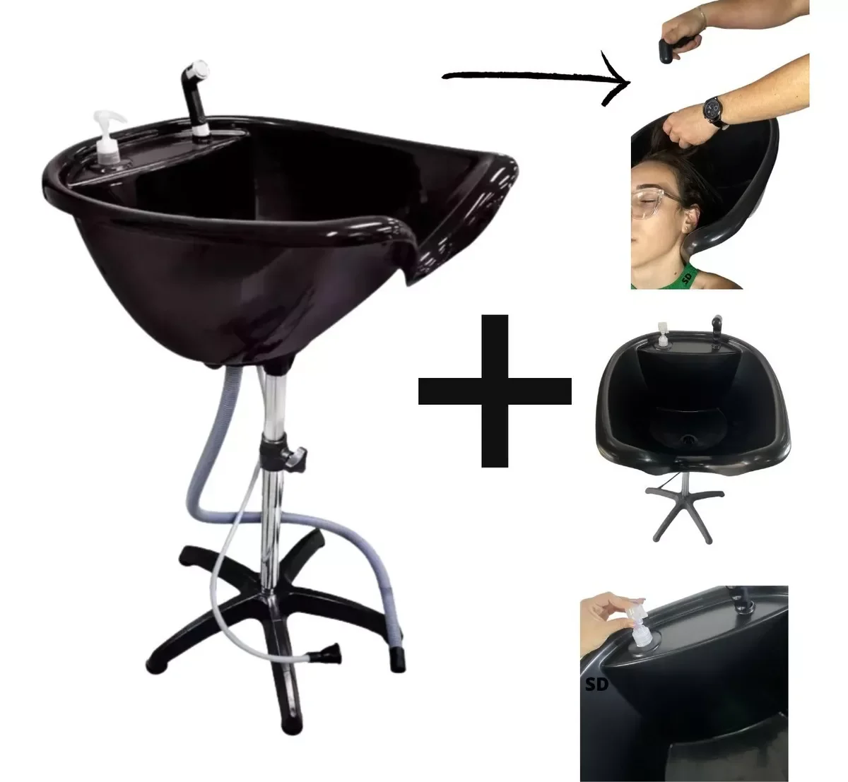 Lavatorio Portatil P/ Lavar Cabelos Cabelereiro Salão Ducha - 2