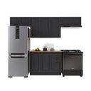 Ver imagem 2 de Cozinha Modulada Completa Americana 100% MDF 280cm com Rodapé Provence Multimóveis Crink-CPL013