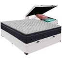 Ver imagem 1 de Cama Box Baú e Colchão Airtech 150 Espuma D45 Viúvo Ortobom: Branco