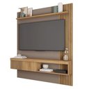 Ver imagem 1 de Painel para TV Cristal 60" 150cm MDF-MDP com Nicho Amadeirado Sallar Home