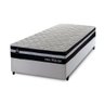 Conjunto Cama Box Solteiro c/ Molas Ensacadas Durham Branco 88x188x60 - 3