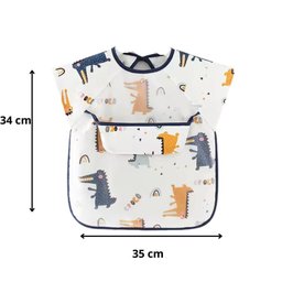 Babador Regatinha Blw Proteção Dupla Impermeável Jacaré Bebê - 8
