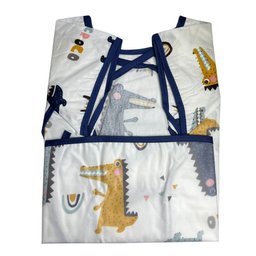 Babador Regatinha Blw Proteção Dupla Impermeável Jacaré Bebê - 9