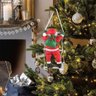 Papai Noel na Escada Natal Decoraçao Natalino Enfeite Jardim Arvore Janela Quintal Festa Celebraç - 4