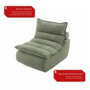 Ver imagem 6 de Poltrona Reclinável Sync Kappesberg 90cm Boucle Menta