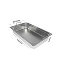Ver imagem 2 de Cuba Gastronômica de Inox GN 1/1 de 100 mm com Alças FrigoPro