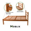 Ver imagem 3 de Cama Casal Reforçada em Madeira Maciça Natural