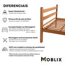 Ver imagem 5 de Cama Casal Reforçada em Madeira Maciça Natural
