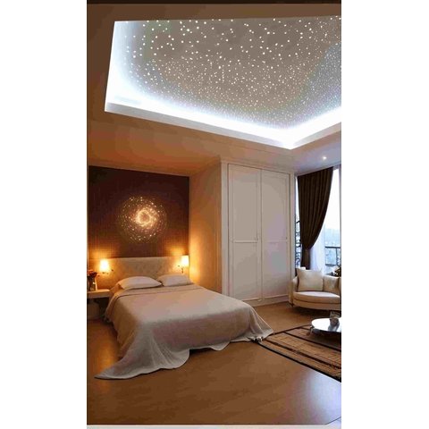 Céu Estrelado Kit Branco Fibra Ótica Iluminação 120 Pontos
