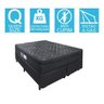 Cama Box Baú Queen + Colchão Portobel De Mola Arezzo Black Light - 4