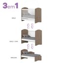 Ver imagem 4 de Quarto Infantil 2 Peças Guarda Roupa e Berço Bala de Menta Henn