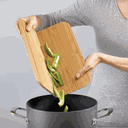 Ver imagem 2 de Tábua para Corte de Bambu com Silicone Dobrável 32cm X 27cm X 1cm - Lyor