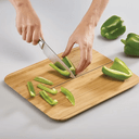 Ver imagem 3 de Tábua para Corte de Bambu com Silicone Dobrável 32cm X 27cm X 1cm - Lyor