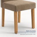 Ver mais imagens de Conjunto de Mesa 6 Cadeiras Espanha 180x90cm em MDF Cinamomo Marrom