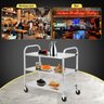 Takywep Carrinho de Aço Inoxidável com 3 Andares e Rodas com Trava para Cozinha, Restaurante e Hospi - 8