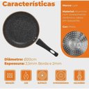 Ver imagem 2 de Frigideira Indução Revestimento Cerâmico Granilite 20cm Lyor