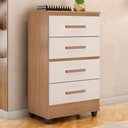 Ver imagem 1 de Cômoda 4 Gavetas Toulouse Nature Off White