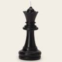 Ver imagem 1 de Vela Decorativa Xadrez Rainha Preto MART