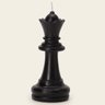 Vela Decorativa Xadrez Rainha Preto MART - 1