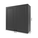 Ver imagem 3 de Armário Aéreo Cozinha 80 cm Bariloche 2 Portas 6225.12 Chumbo - Indekes