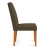 Cadeira de Jantar Estofada Siena Linho Pés Trapézio Castanho - Pallazio - 4
