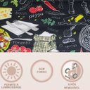 Ver imagem 3 de Cortina Para Cozinha 2,20m x 1,45m Ilhós Estampada Pimenta